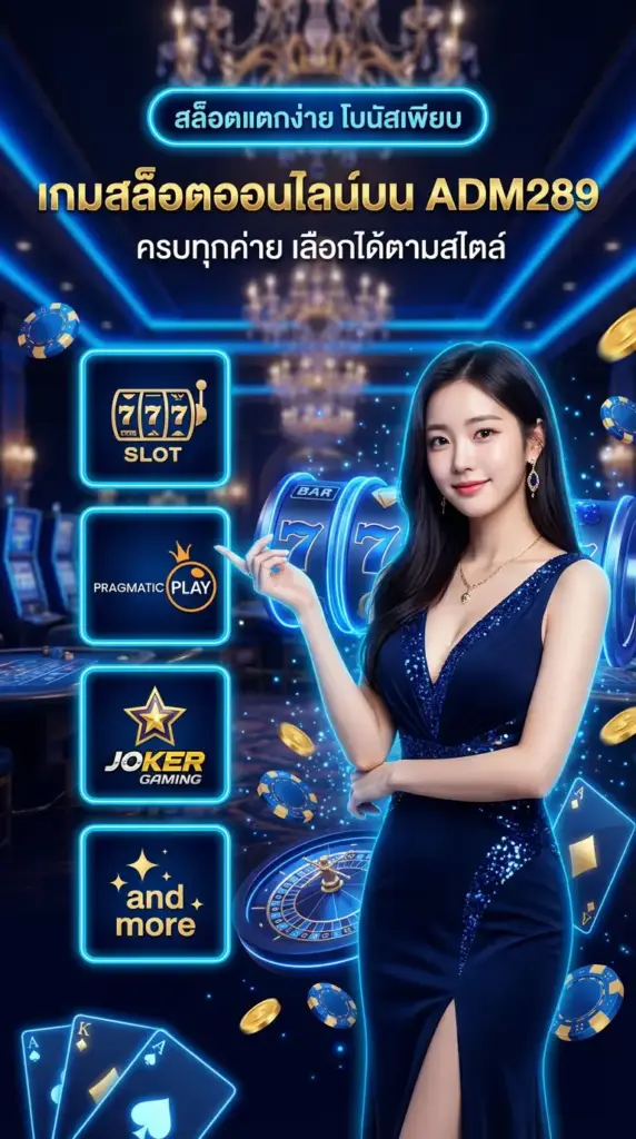 เกมสล็อตออนไลน์ ครบทุกค่าย เลือกได้ตามสไตล์